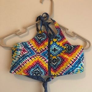Tie Dye Swim Top
